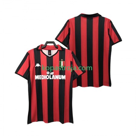 Billiga Fotbollströjor AC Milan 1989 Retro Hemma tröja 1988 Kortärmad
